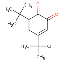 3,5-Di-tert-butyl-1,2-benzoquinone formula graphical representation