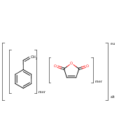 Styrene-maleic anhydride copolymer formula graphical representation
