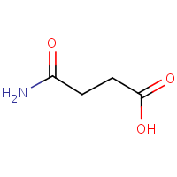 Succinamic acid formula graphical representation