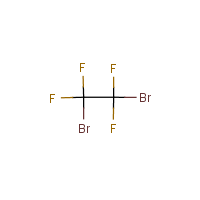 1,2-Dibromotetrafluoroethane formula graphical representation