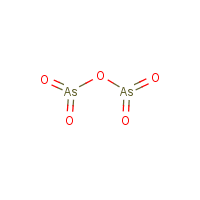 Arsenic pentoxide formula graphical representation