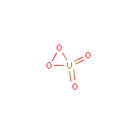 Uranium peroxide formula graphical representation
