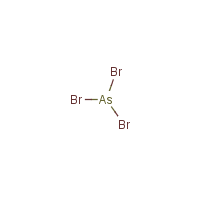 Arsenic tribromide formula graphical representation