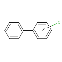 Polychlorinated biphenyls formula graphical representation
