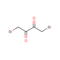 1,4-Dibromo-2,3-butanedione formula graphical representation