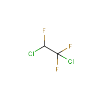 1,2-Dichloro-1,1,2-trifluoroethane formula graphical representation