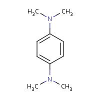 Tetramethyl-p-phenylenediamine formula graphical representation