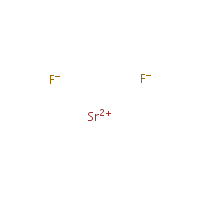 Strontium fluoride formula graphical representation