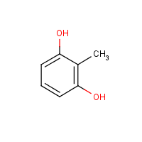 1,3-Benzenediol, 2-methyl- formula graphical representation