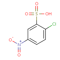 2-Chloro-5-nitrobenzenesulfonic acid formula graphical representation