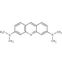 N,N,N',N'-Tetramethyl-3,6-acridinediamine formula graphical representation