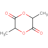 3,6-Dimethyl-1,4-dioxane-2,5-dione formula graphical representation