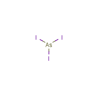 Arsenic triiodide formula graphical representation