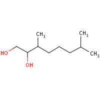 Hydroxycitronellol formula graphical representation