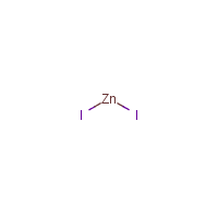 Zinc iodide formula graphical representation