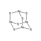 Arsenic trisulfide formula graphical representation