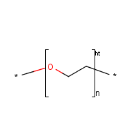 Polyethylene glycol formula graphical representation