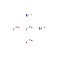 Strontium nitride formula graphical representation