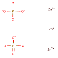 Zinc phosphate formula graphical representation