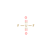 Uranyl fluoride formula graphical representation