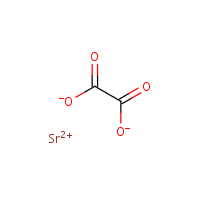 Strontium oxalate formula graphical representation