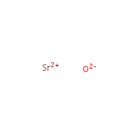 Strontium oxide formula graphical representation