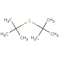 Di-tert-butyl sulfide formula graphical representation