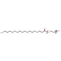 Polyethylene glycol stearate formula graphical representation