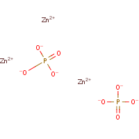 Phosphoric acid, zinc salt formula graphical representation
