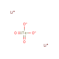 Lithium tellurate formula graphical representation
