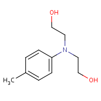 N,N-Bis(2-hydroxyethyl)-4-toluidine formula graphical representation