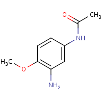 3'-Amino-4'-methoxyacetanilide formula graphical representation