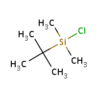 tert-Butyldimethylchlorosilane formula graphical representation