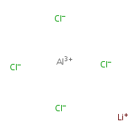 Lithium tetrachloroaluminate formula graphical representation