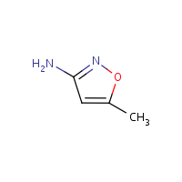 3-Amino-5-methylisoxazole formula graphical representation