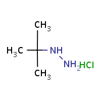 tert-Butylhydrazine hydrochloride formula graphical representation