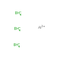 Aluminum borohydride formula graphical representation
