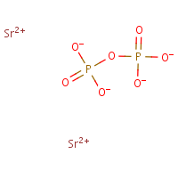 Strontium pyrophosphate formula graphical representation