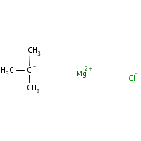 tert-Butylmagnesium chloride formula graphical representation