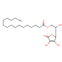 Ascorbyl palmitate formula graphical representation