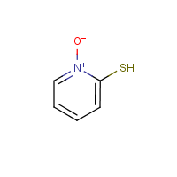 2-Pyridinethiol N-oxide formula graphical representation