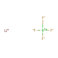 Lithium tetrafluoroborate formula graphical representation