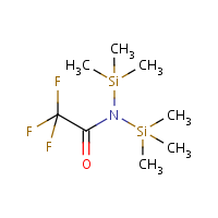 N,N-Bis(trimethylsilyl)-2,2,2-trifluoroacetamide formula graphical representation