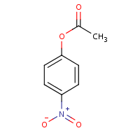 4-Nitrophenyl acetate formula graphical representation