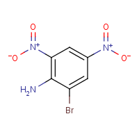 2-Bromo-4,6-dinitroaniline formula graphical representation
