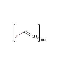 Polyvinyl bromide formula graphical representation