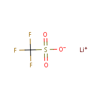 Lithium trifluoromethanesulfonate formula graphical representation