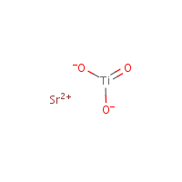 Strontium titanate formula graphical representation