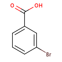 3-Bromobenzoic acid formula graphical representation