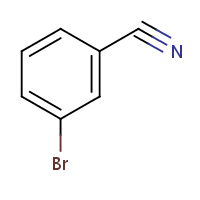 3-Bromobenzonitrile formula graphical representation